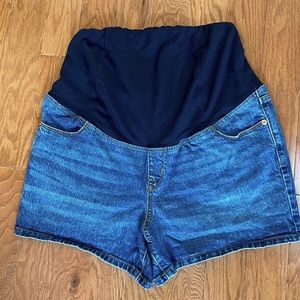 Isabel Maternity Midi Jean‎ Shorts 12